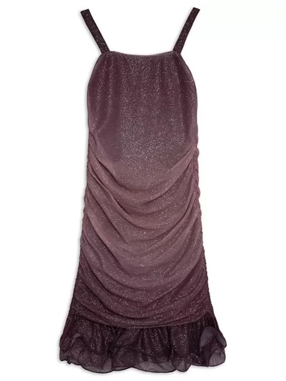 Speechless Glitter Rouched Bodycon Dress